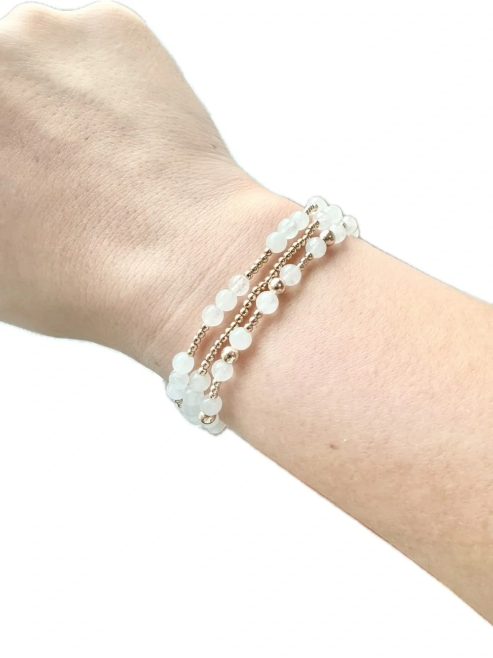 HALENNE 14k Gold Filled Trinity Matthew 28:19 Bracelet Tarnish Free Daily Wear